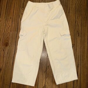 Universal Thread Women's Size 12 Cargo Pants Light Khaki High Rise 25"